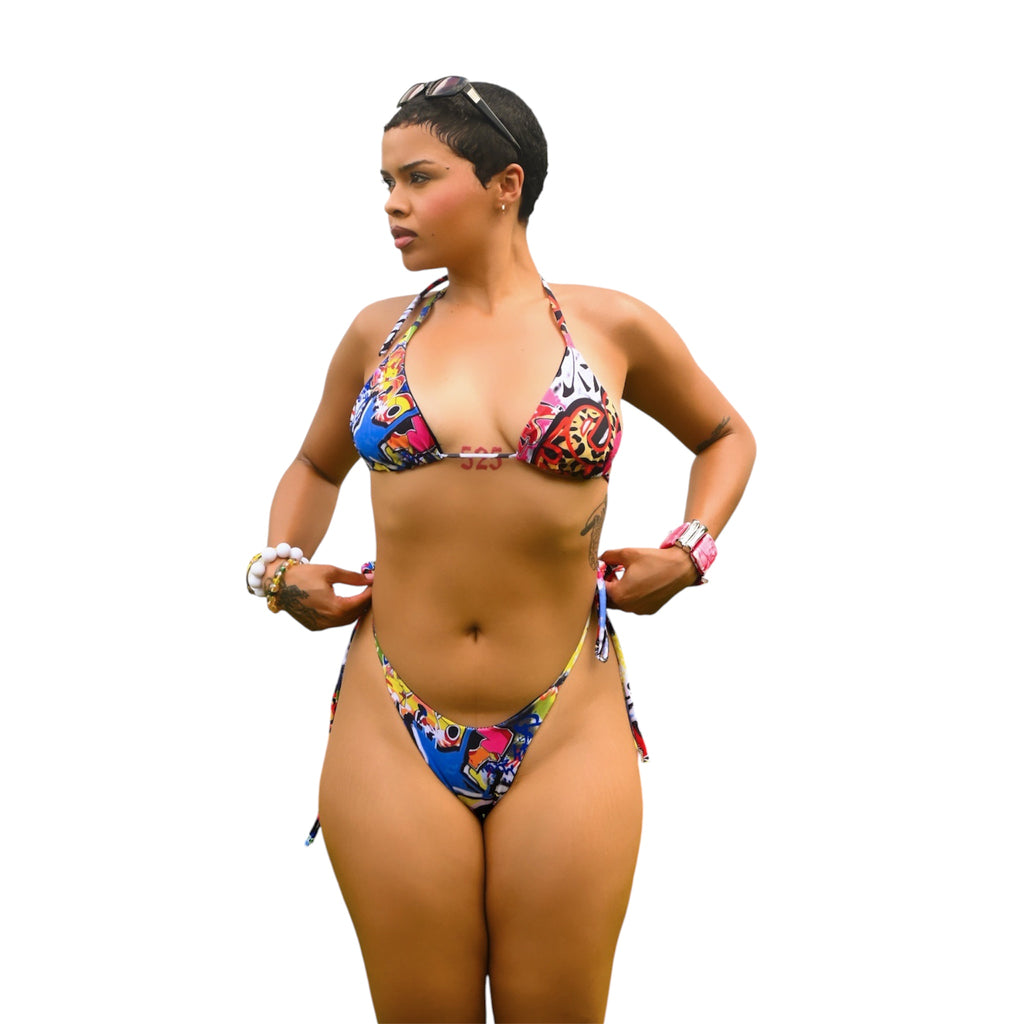 Graffiti Swim Top